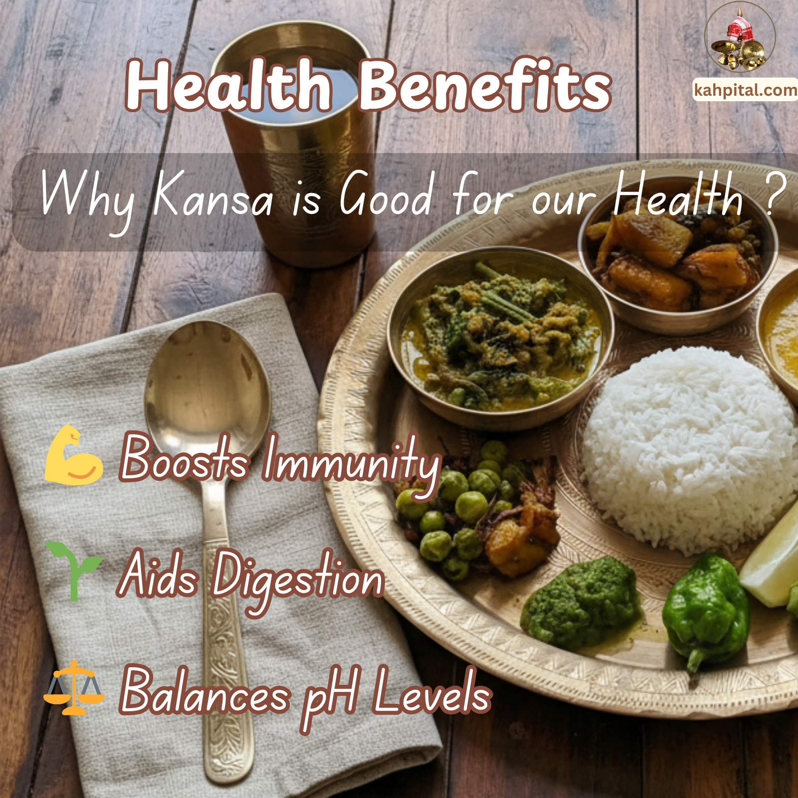 Standard GI Tagged Sarthebari Kansa (Bell Metal) Plates & Bowl(Kahor Kahibati) - Handcrafted for Ayurvedic Benefits