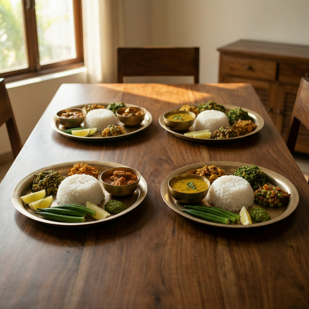 Standard GI Tagged Sarthebari Kansa (Bell Metal) Plates & Bowl(Kahor Kahibati) - Handcrafted for Ayurvedic Benefits