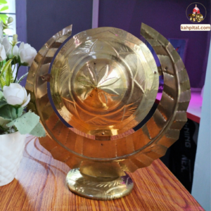 Assamese Japi with stand for Home Decoration (Brass Item)