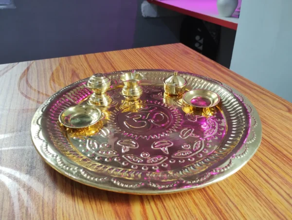 Brass Puja Thali/ Puspa Patra