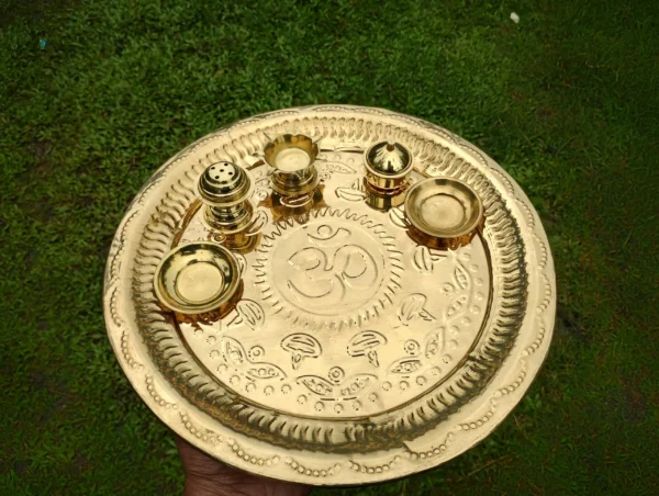 Brass Puja Thali/ Puspa Patra