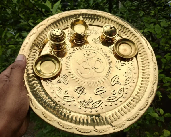 Brass Puja Thali/ Puspa Patra