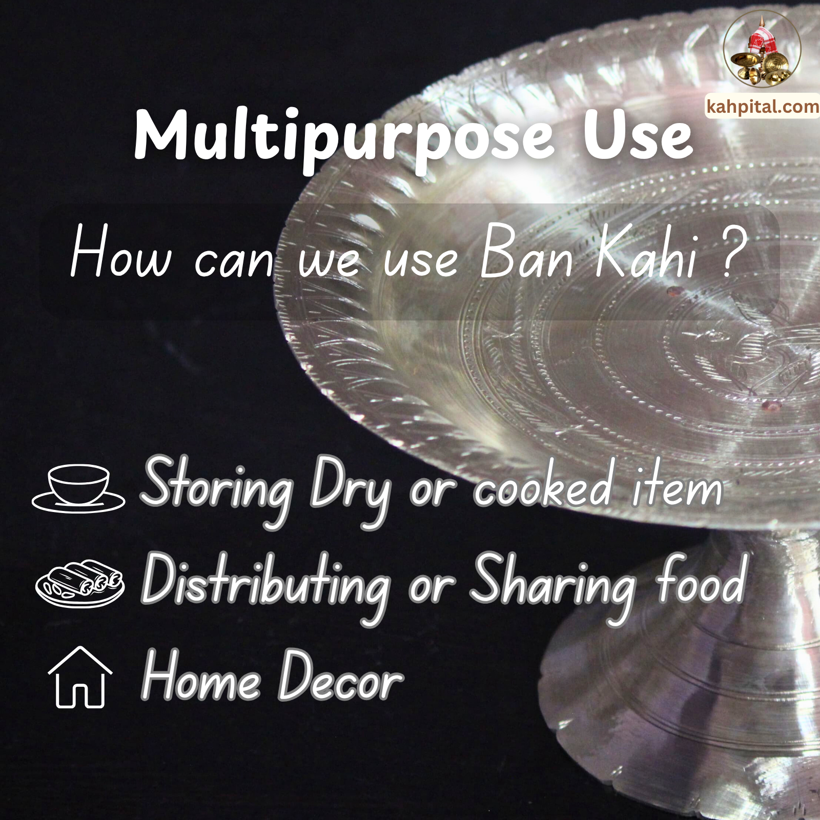 Handmade Ban Kahi or Stand Plate (Stand Plate ) for Your Kitchen & Home Decor