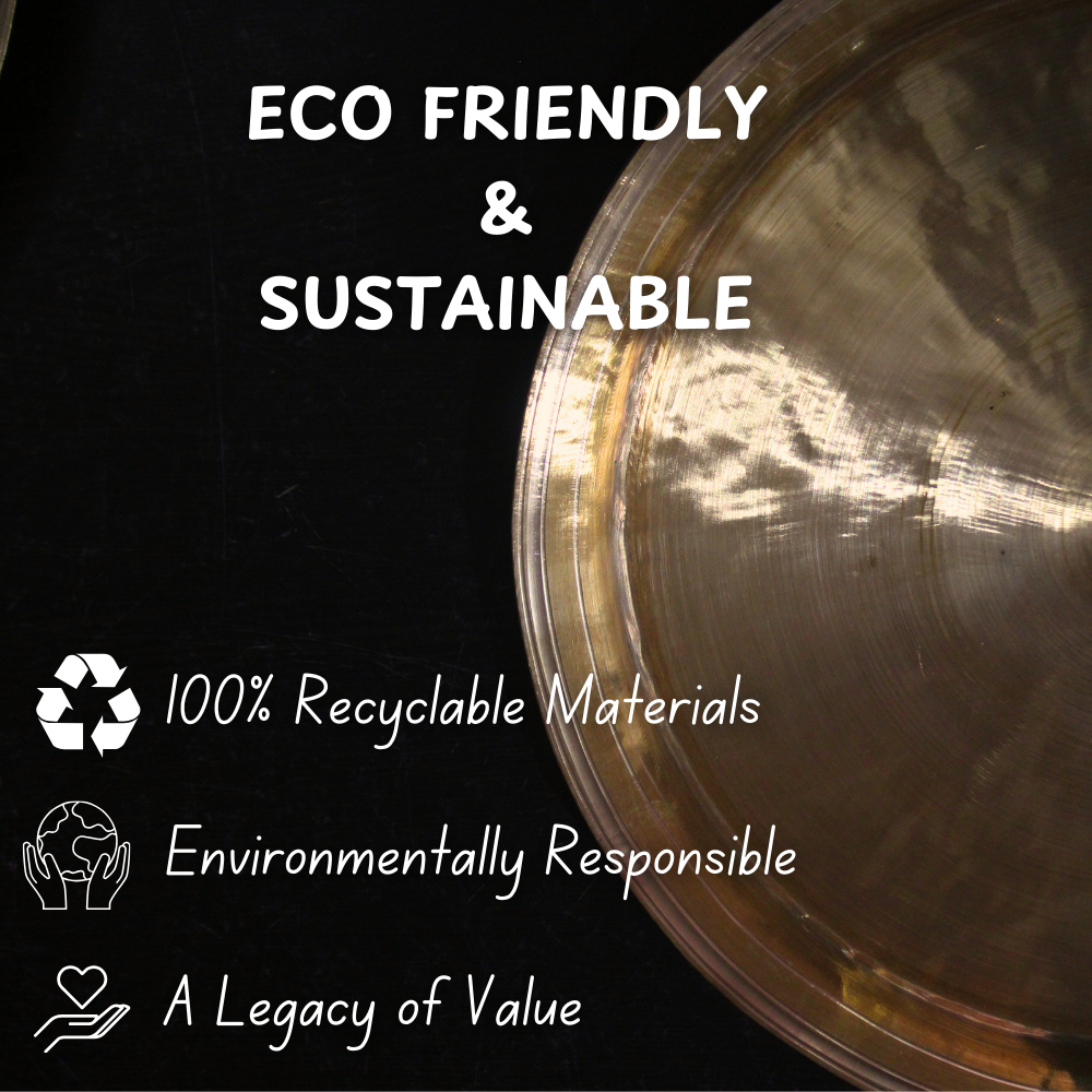 Handcrafted Bell Metal Thali (Kansa Thali) for Kitchen & Home