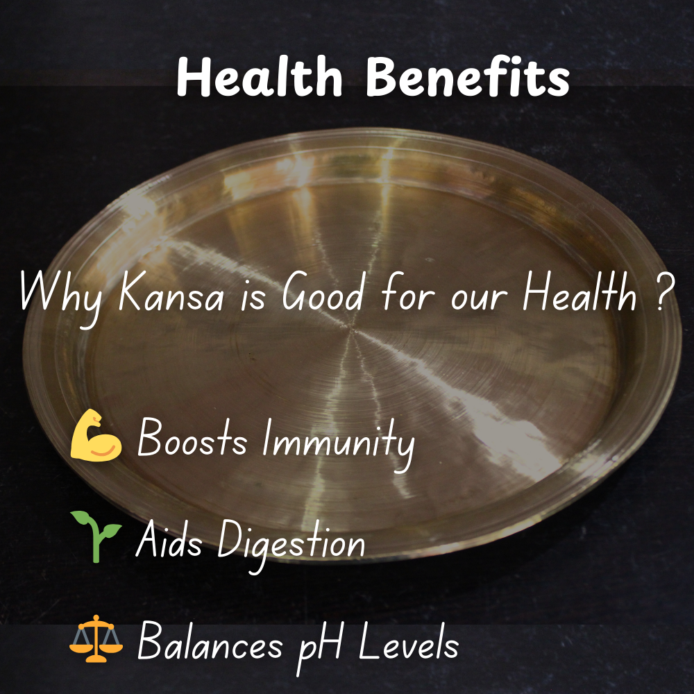 Health Benefits of Handcrafted Bell Metal Thali (Kansa Thali) for Kitchen & Home