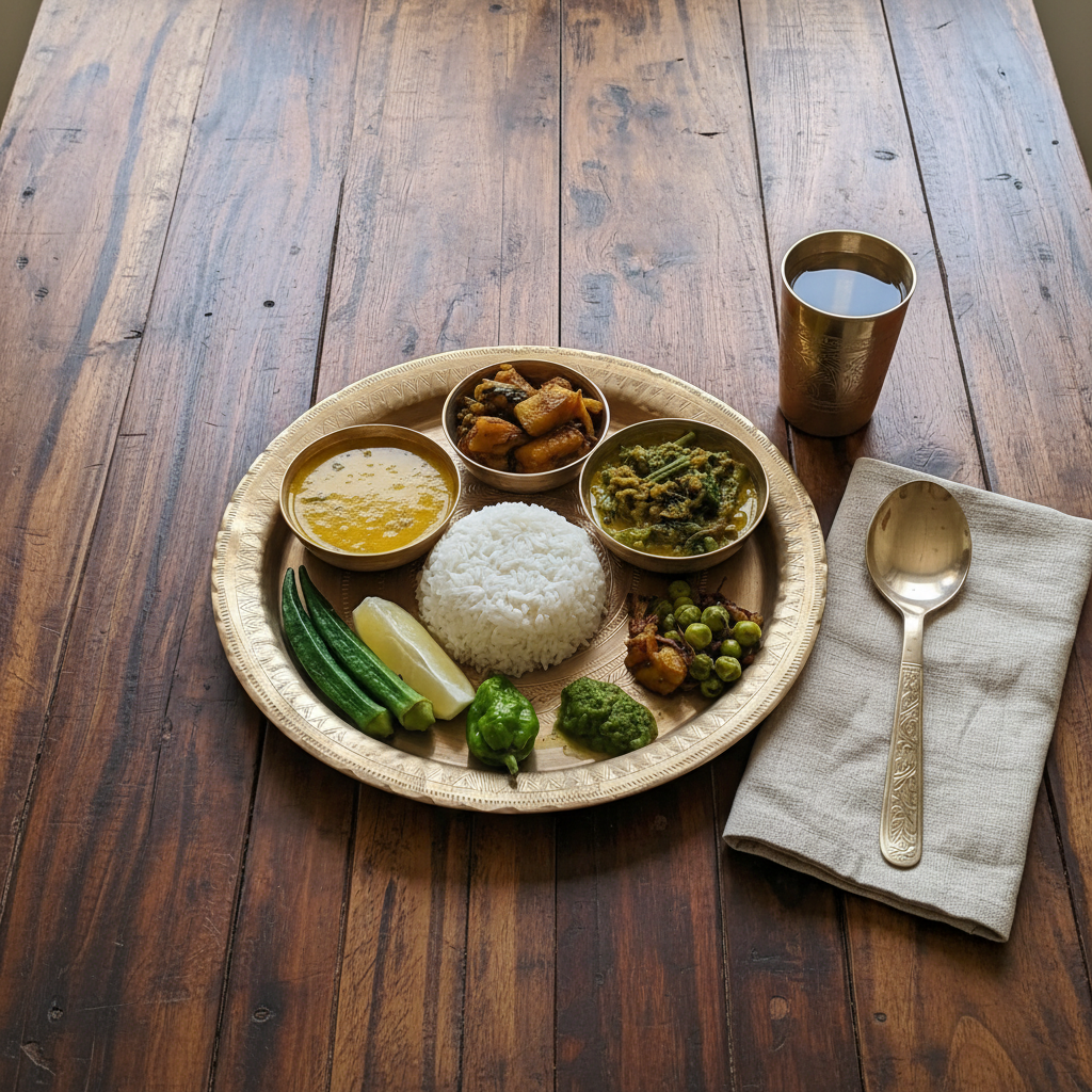 Artistic Heritage Plate -GI Tagged Sarthebari Bell Metal Plate (Kahor Kahi) – A Legacy of Assamese Craftsmanship