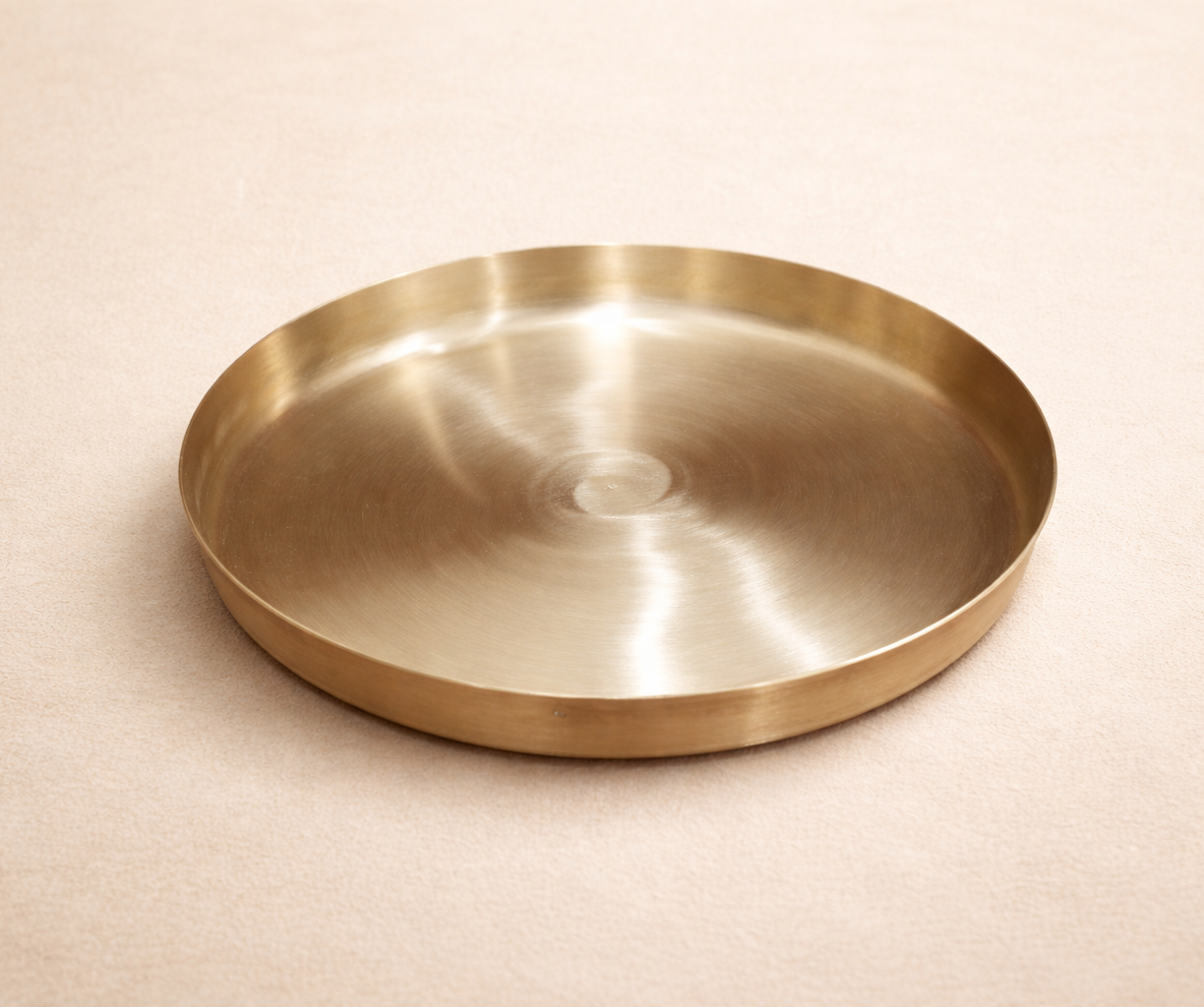 Handcrafted Kansa Thali (Bell Metal Plate) – Ayurvedic Dining for Everyday Wellness