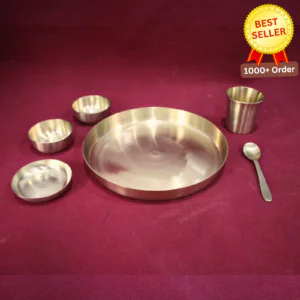 Premium Handmade Kansa Dinner Set – Traditional Elegance with Ayurvedic Benefits