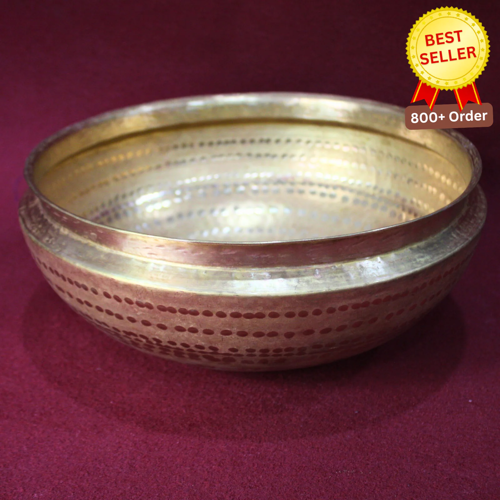 Brass Mixing Bowl (Urli Bowl)/ Assamese Tou (Multipurpose Use)