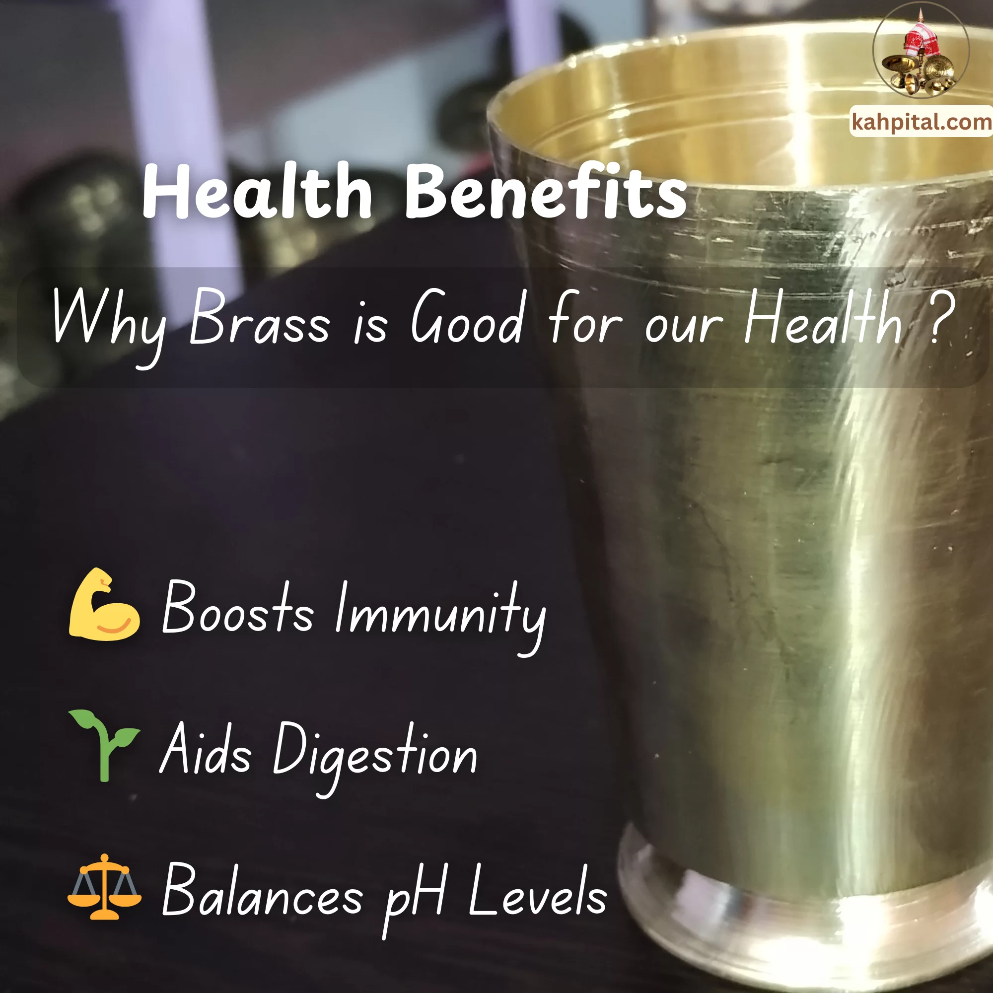 Premium Brass Metal Brass Glass