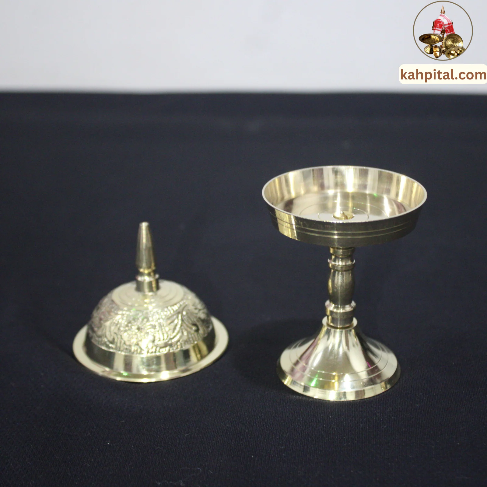 Premium Brass Handmade Showpiece Assamese Small Xorai for Home Decor & Gifting (5 Inch, Golden)