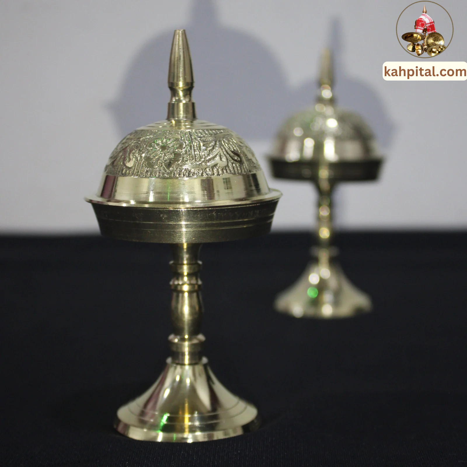 Premium Brass Handmade Showpiece Assamese Small Xorai for Home Decor & Gifting (5 Inch, Golden)