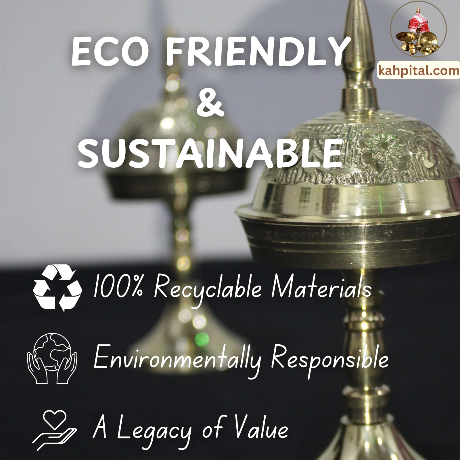 Premium Brass Handmade Showpiece Assamese Small Xorai for Home Decor & Gifting (5 Inch, Golden)