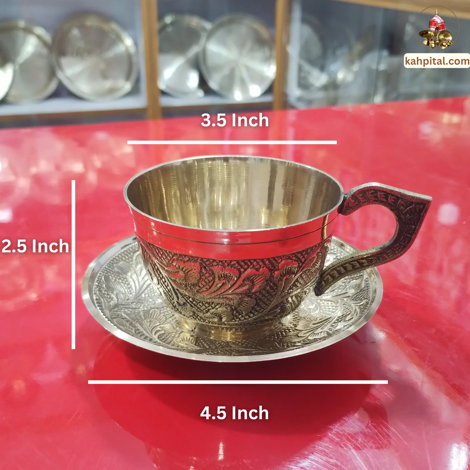 Brass Cup Plate Set for Your Kitchen