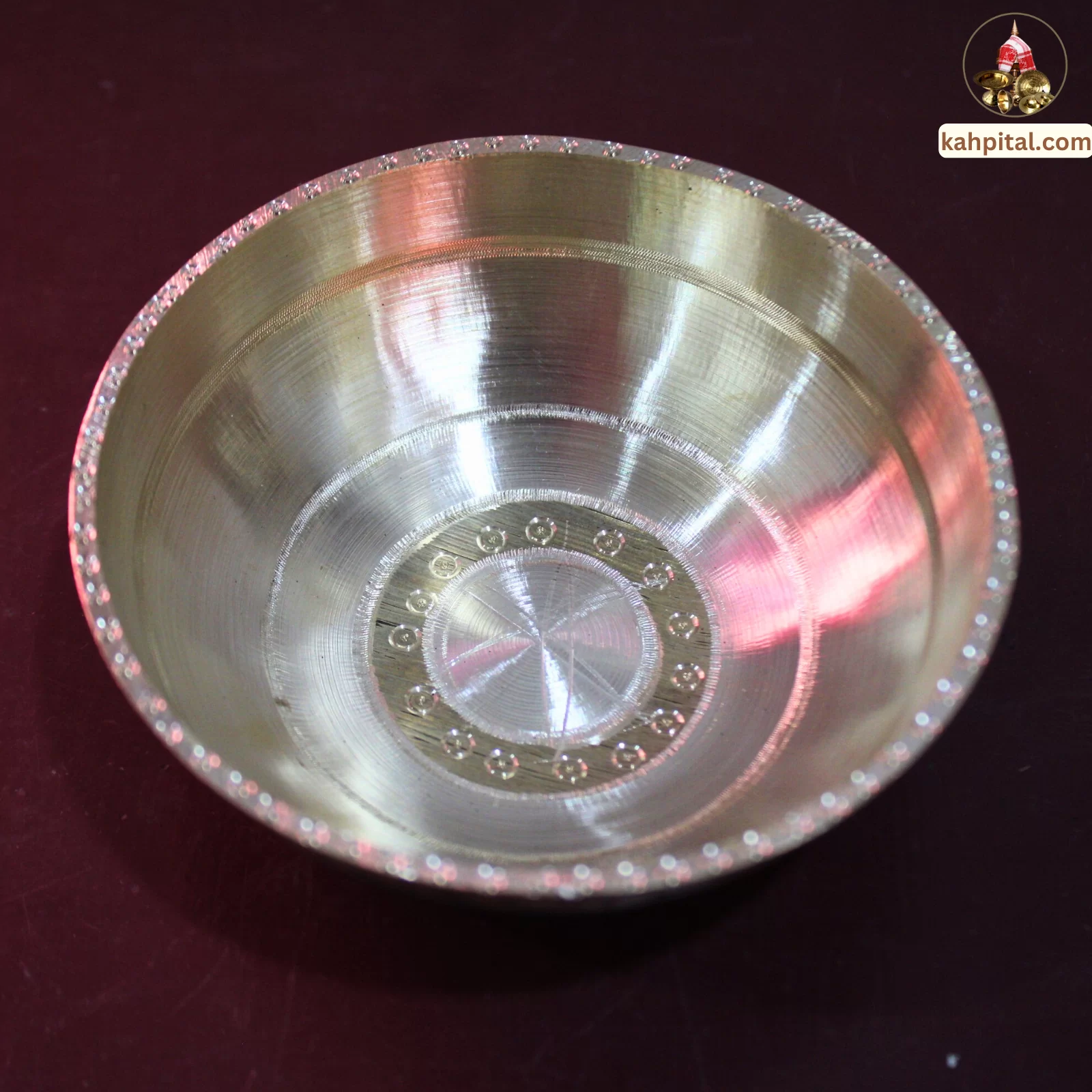 Premium Handmade Brass Bowl (Pital Katori) for Table (4 inch Diameter)