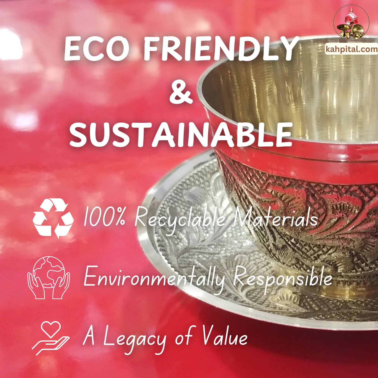 Brass Cup Plate Set for Your Kitchen