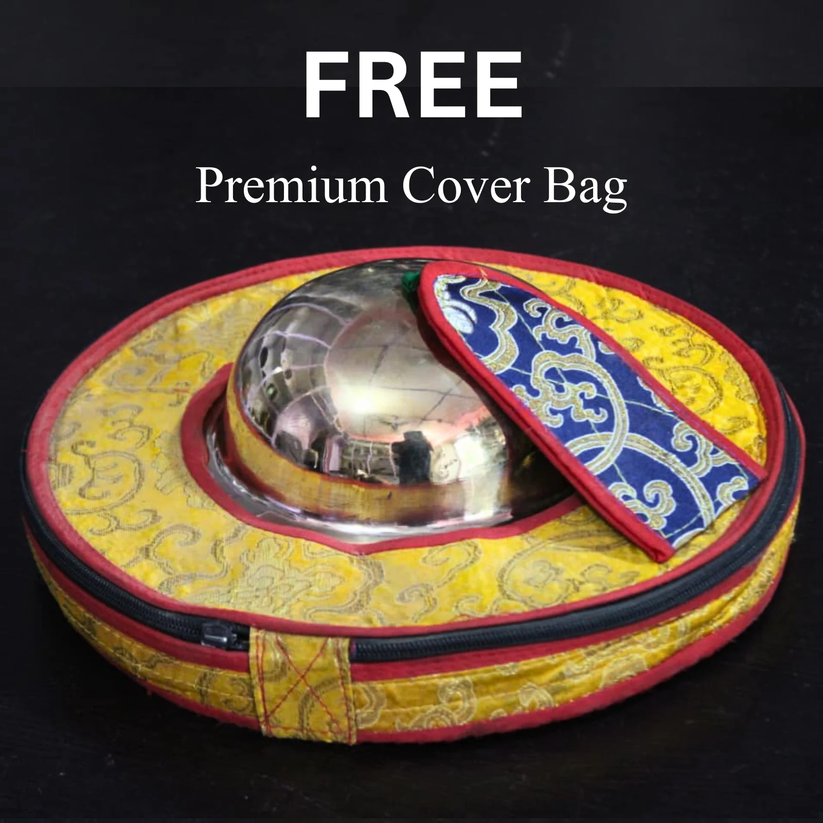 Rolmo Cymbals With Premium Cover (Jhyamta Or Jhyali Or Majura )