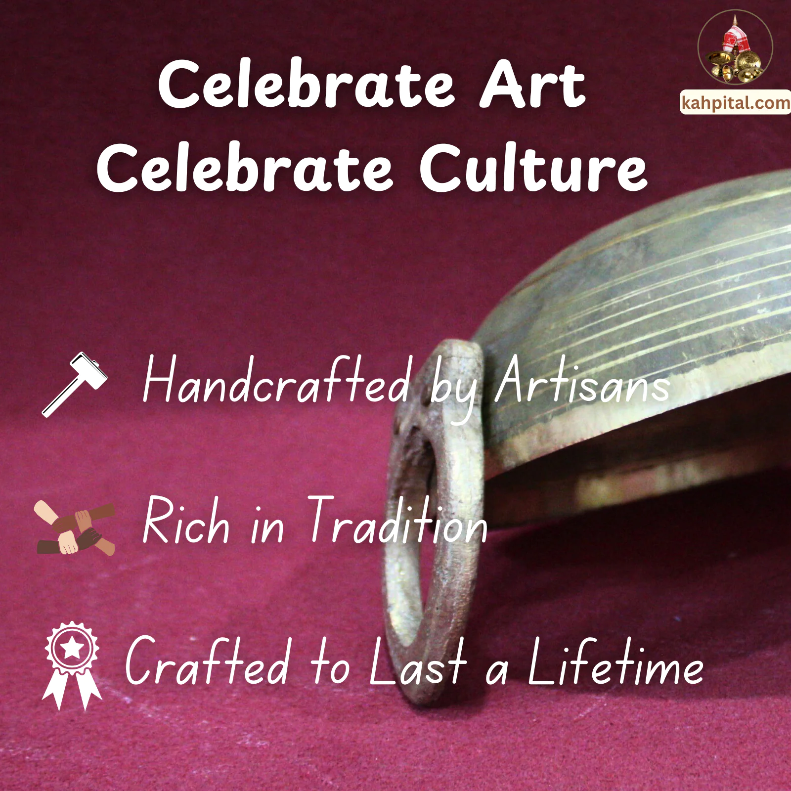 Premium Brass Kadai (Brass Kadhai) for Your Kitchen: Perfect for Daily Use-KahPital.com