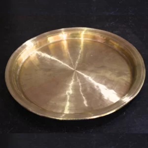 Handcrafted Bell Metal Thali (Kansa Thali) for Kitchen & Home