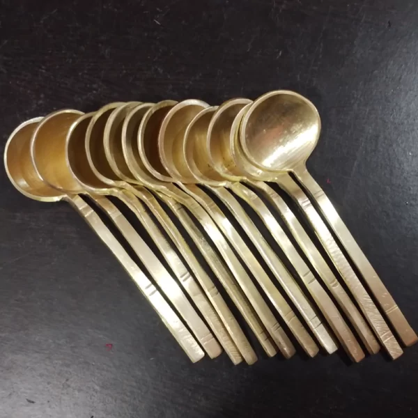 Handcrafted Brass Soup Spoon for Dining