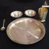 Handmade Premium Quality Brass Dinner Set (Pital Dinner Set) for Kitchen & Dinning