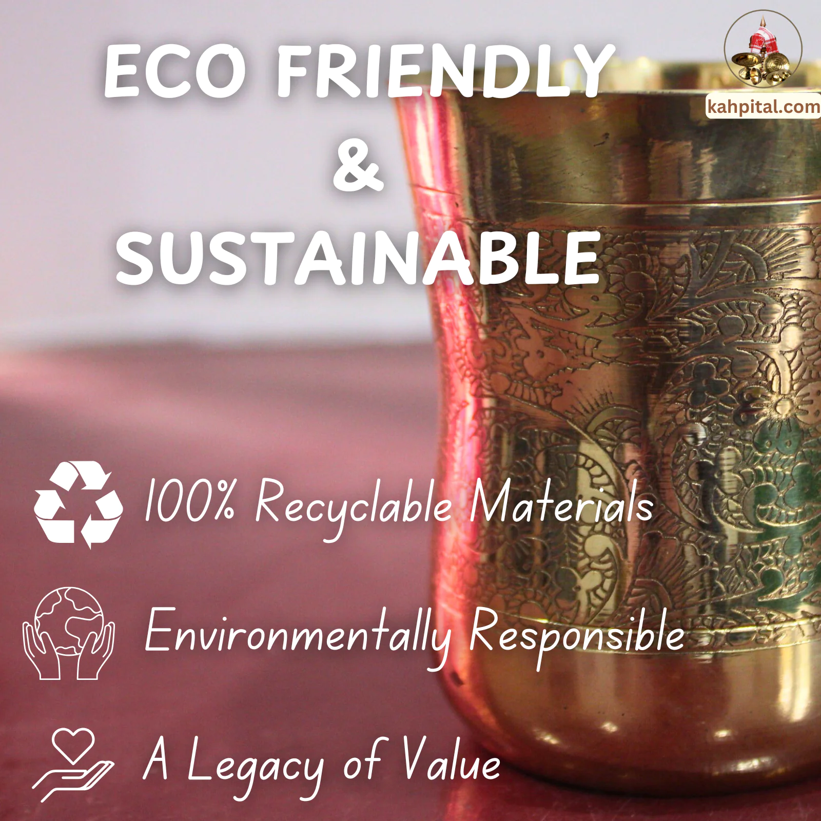 Handmade Brass Cup/Mug – The Perfect Choice for Water, Beer & Beverages - Image 7