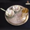 Handmade Premium Quality Brass Dinner Set (Pital Dinner Set) for Kitchen & Dinning