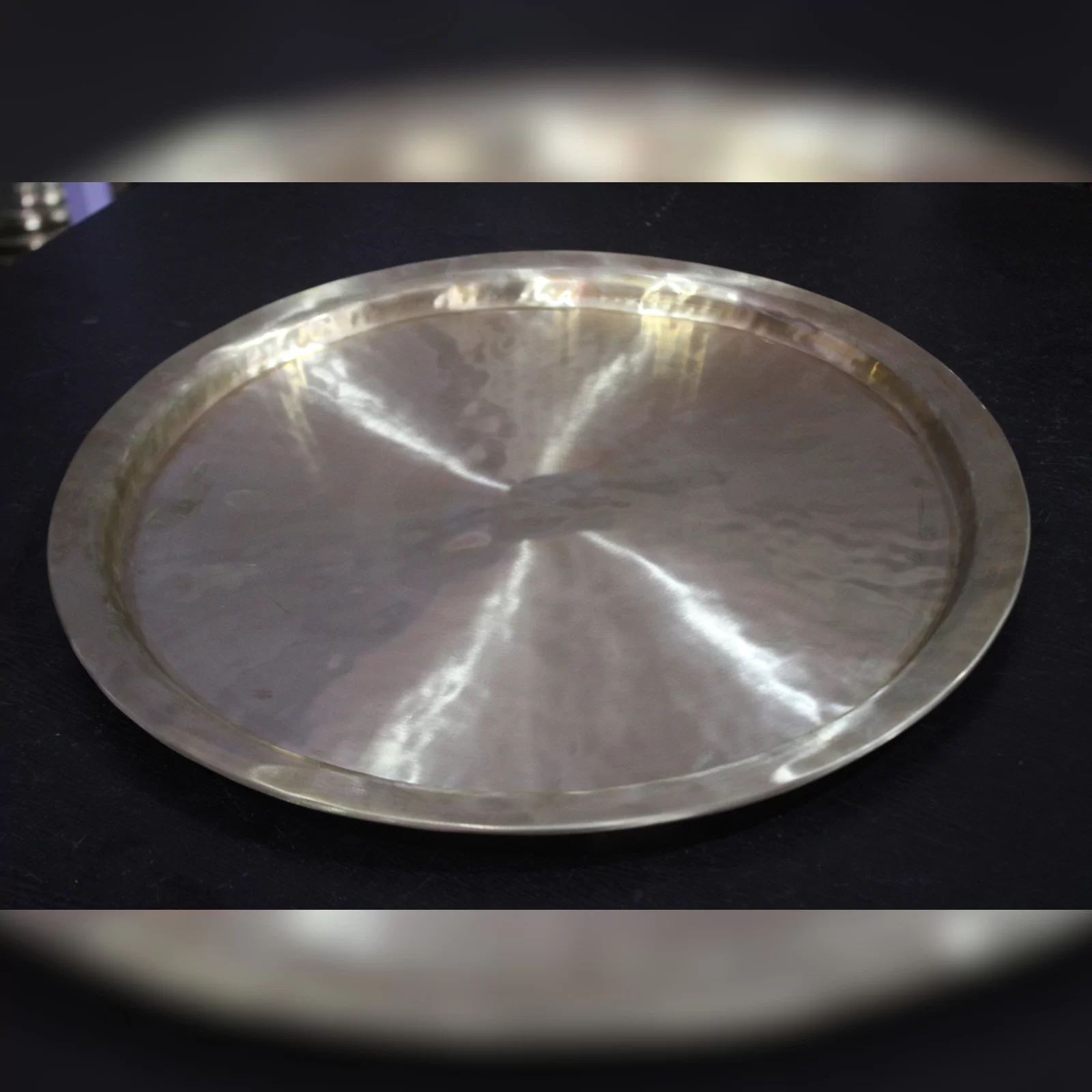 Bell Metal Big Size Thali (Dafla Kahi / Adam Thal) - Image 2