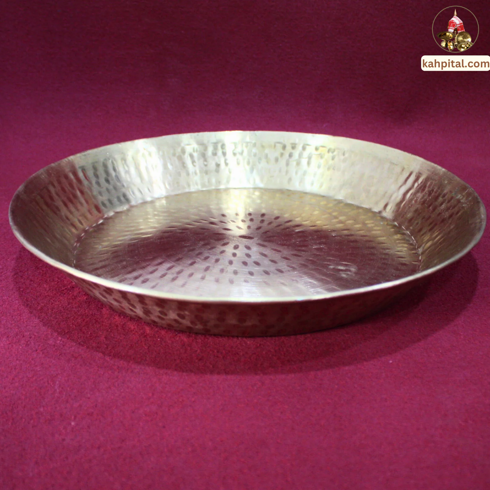 Premium Handmade Brass Parat | Traditional Dough Mixing Plate for your Kitchen, Mandir Pooja & Gifting