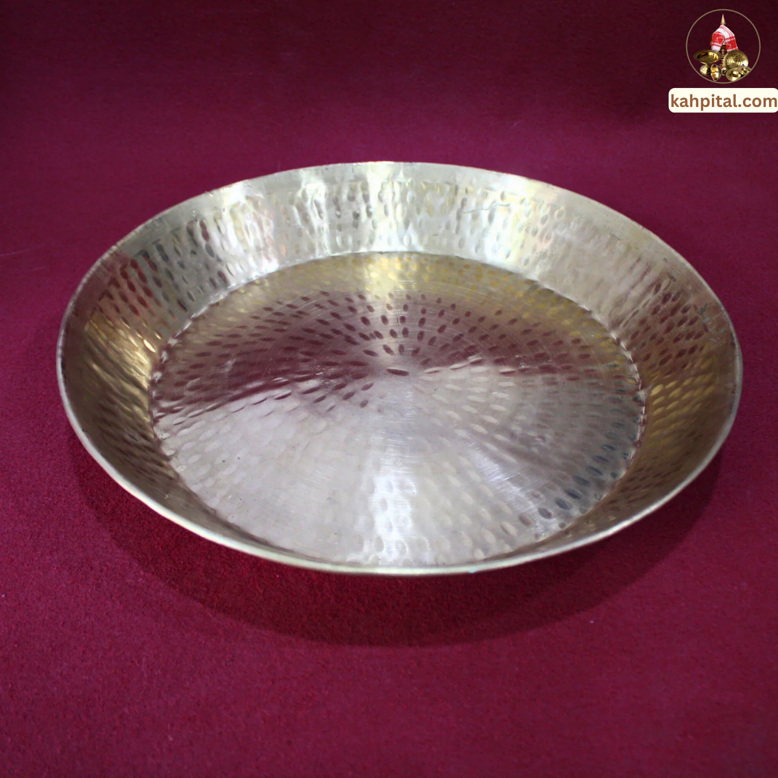 Premium Handmade Brass Parat | Traditional Dough Mixing Plate for your Kitchen, Mandir Pooja & Gifting
