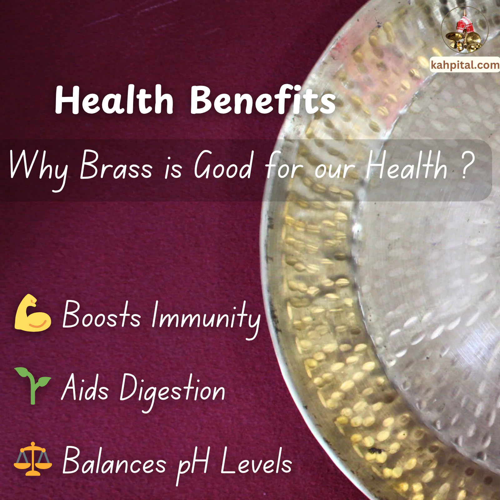 Premium Handmade Brass Parat | Traditional Dough Mixing Plate for your Kitchen, Mandir Pooja & Gifting