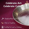 Premium Handmade Brass Parat | Traditional Dough Mixing Plate for your Kitchen, Mandir Pooja & Gifting