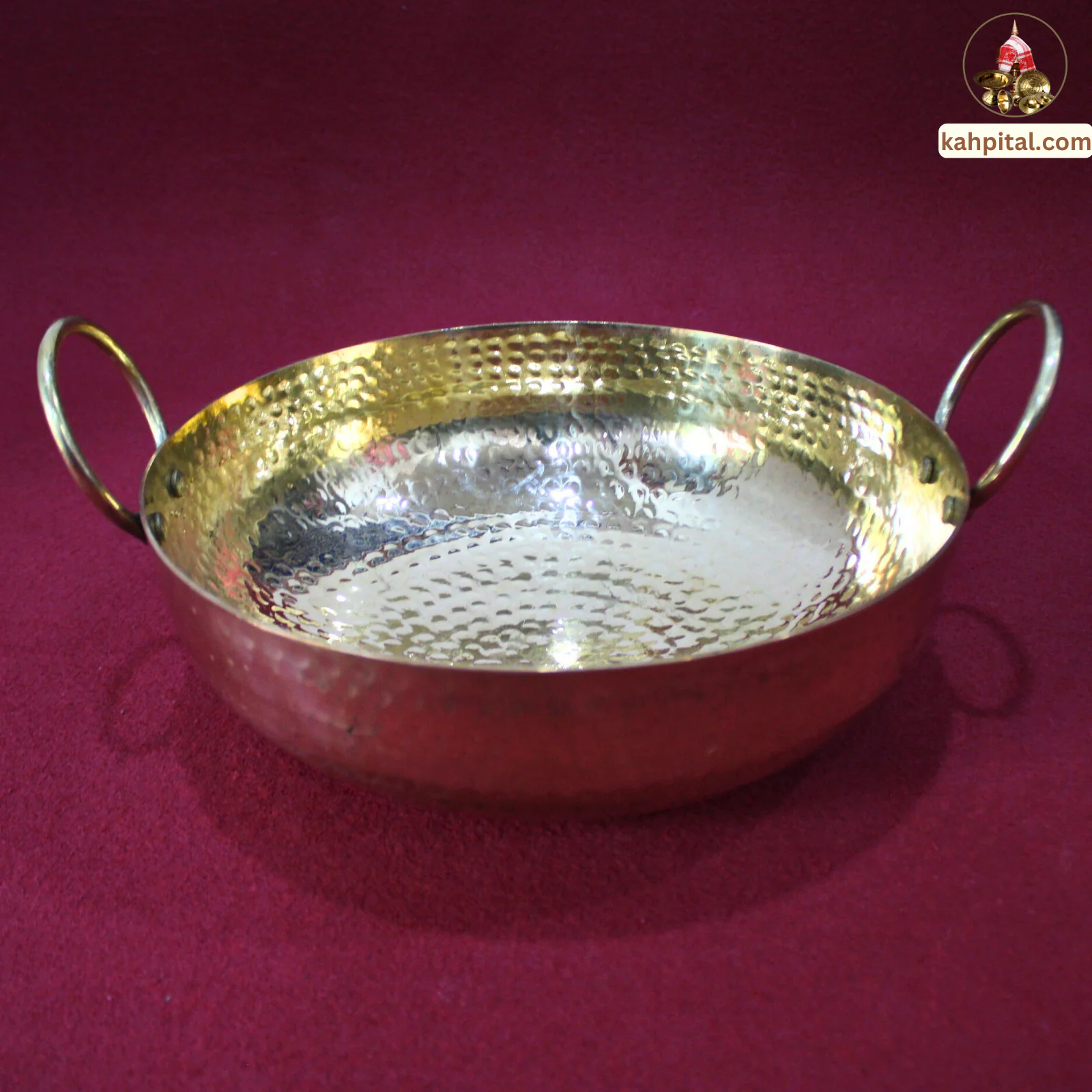 Premium Smooth Finished Brass Kadai (Brass Kadhai) for Your Kitchen