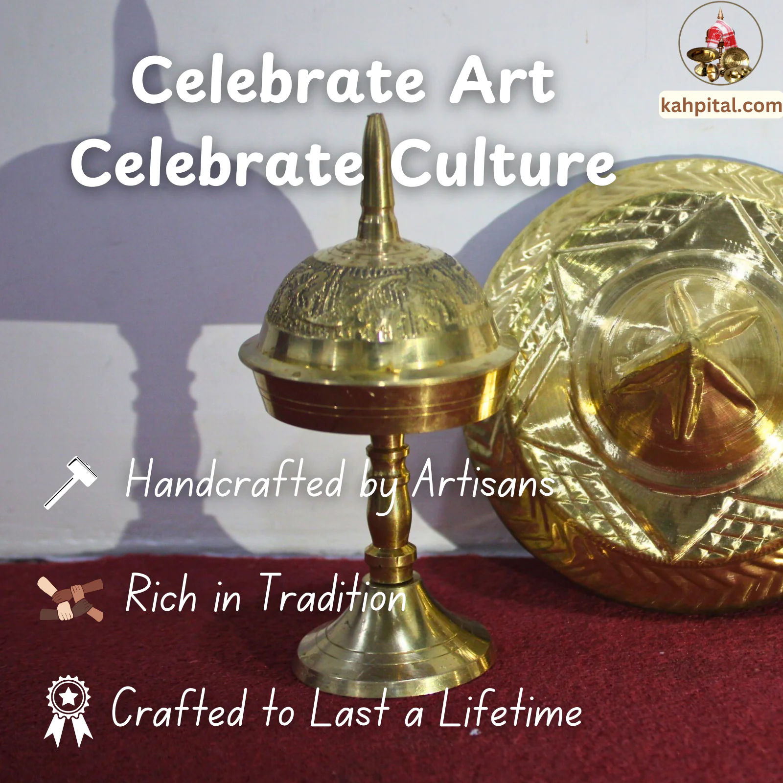 Premium Brass Home Decor 4 Bundle Showpiece (Miniature) Handcrafted Elegance | Cultural Charm | Collector’s Delight