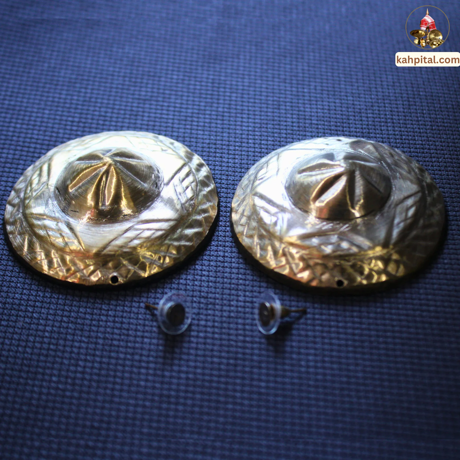 Premium Brass Handmade Traditional Earrings for Women – Round Japi Shaped (2.2 Inch)