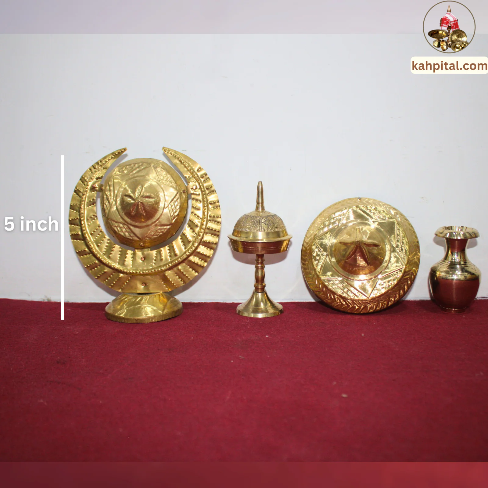 Premium Brass Home Decor 4 Bundle Showpiece (Miniature) Handcrafted Elegance | Cultural Charm | Collector’s Delight
