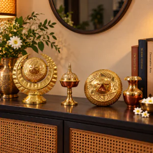 Premium Brass Home Decor 4 Bundle Showpiece (Miniature) for your Home