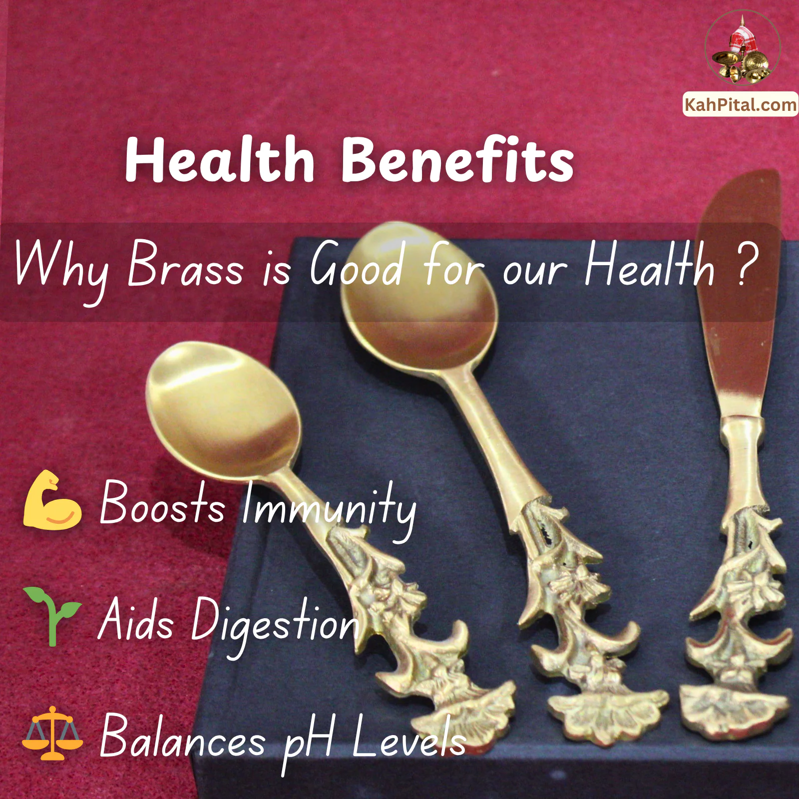 Royal Carved Brass Cutlery Set (Spoon Set)– Modern Touch