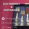 Royal Carved Brass Cutlery Set (Spoon Set)– Modern Touch