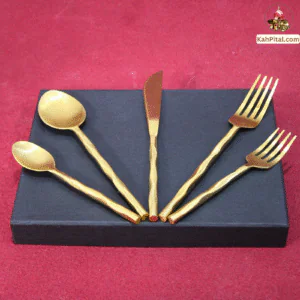 Luxury Brass Cutlery Set (Spoon Set)– Golden Shine