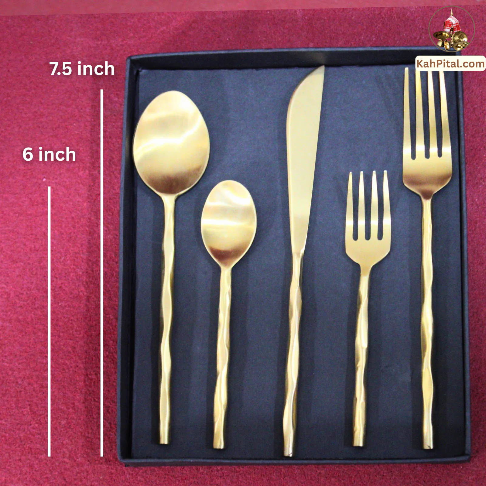 Luxury Brass Cutlery Set (Spoon Set)– Golden Shine