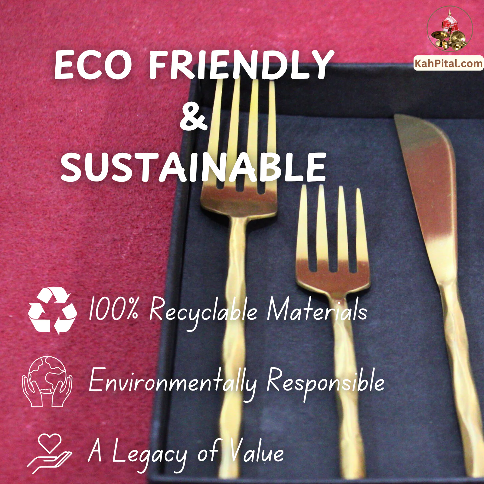 Luxury Brass Cutlery Set (Spoon Set)– Golden Shine