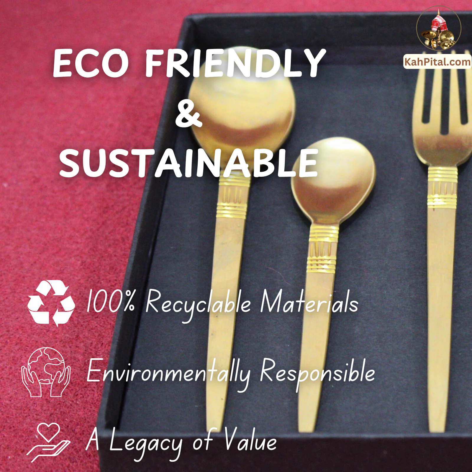 Premium Handmade Brass Cutlery Set – A Fusion of Tradition, Health & Elegance