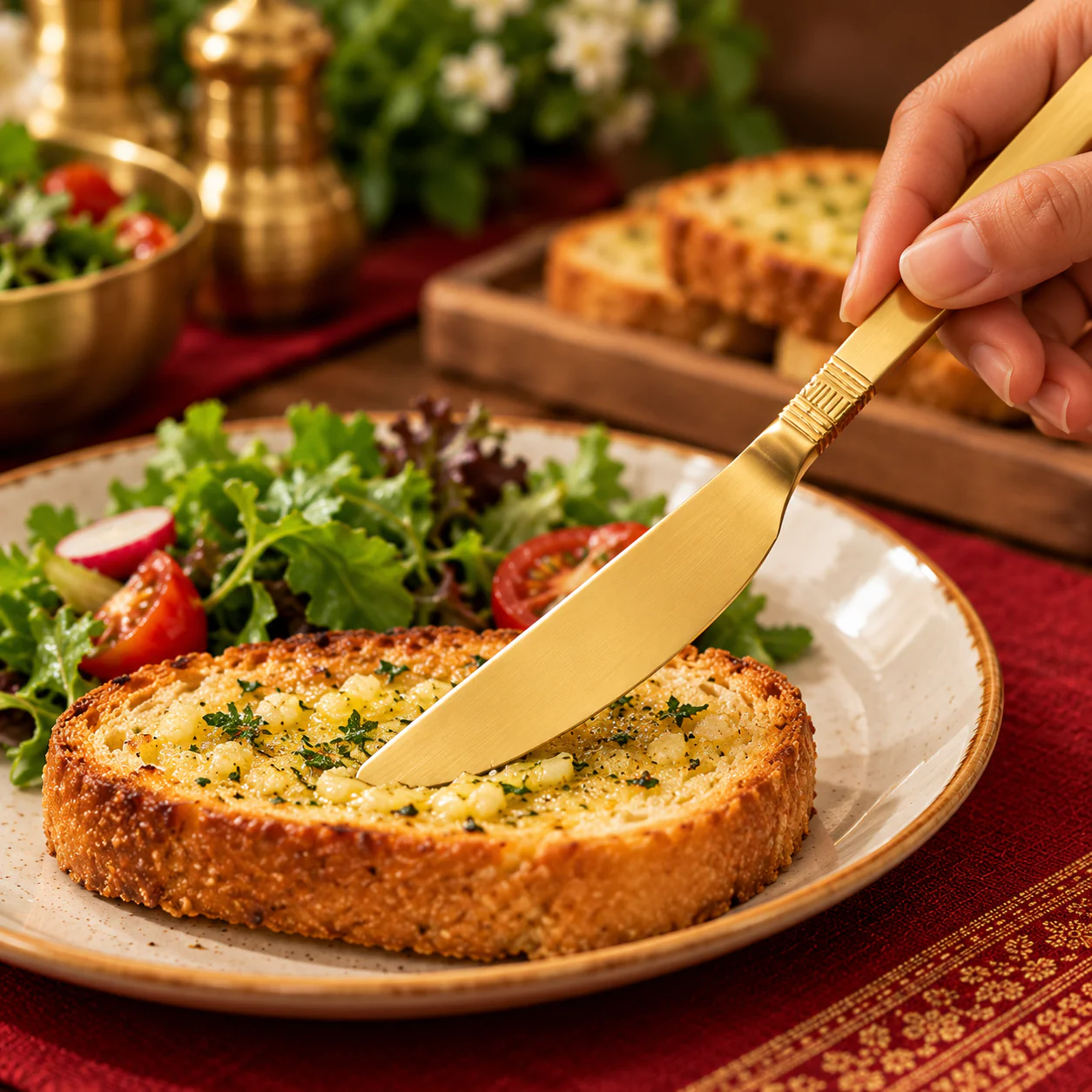 Premium Engraved Brass Cutlery Set – A Fusion of Tradition, Health & Elegance