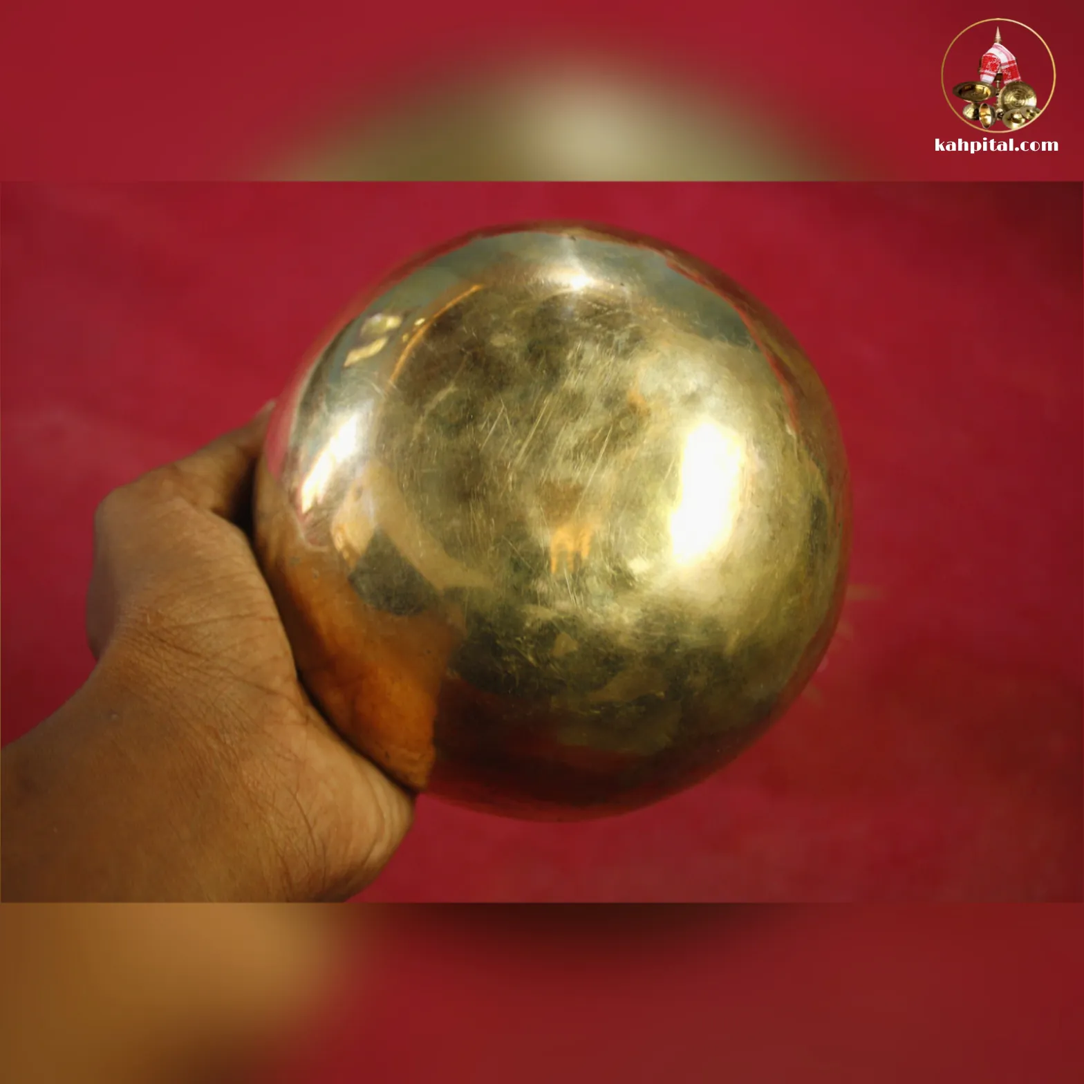 Premium Handmade Kansa (Bell Metal) Singing Bowl | Pure Kansa | Deep Resonance & Long Sustain | Meditation Bowl from India