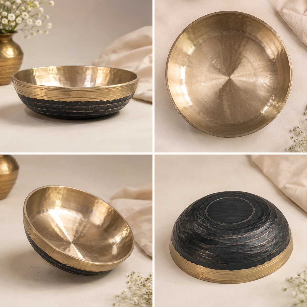 Handmade Kansa Flat Bowl (Hatikhujiya Bati) for Your Modern Kitchen & Home