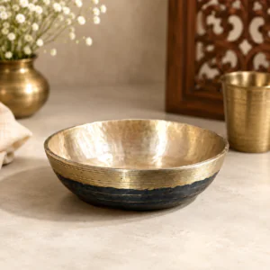 Handmade Kansa Flat Bowl (Hatikhujiya Bati) for Your Modern Kitchen & Home